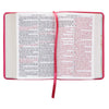 Image of Pink Faux Leather Large Print Compact King James Version Bible