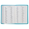 Image of Turquoise Faux Leather Compact King James Version Bible