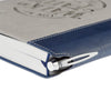 Image of Walk By Faith Navy and Gray Classic Journal with Elastic Closure and Pen Holder - 2 Corinthians 5:7