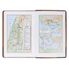 Image of Two-tone Brown Faux Leather Large Print Thinline King James Version Bible