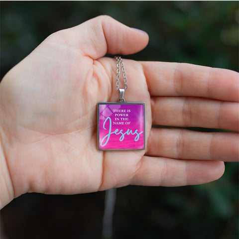 Power In Jesus (Square) Necklace