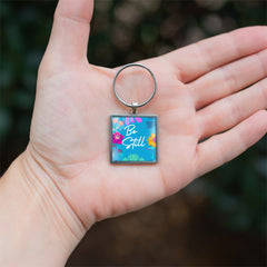 Be Still (Square) Key Chain (Ships around 12-18-24)