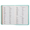 Image of Robin’s-egg Blue Faux Leather Large Print Compact King James Version Bible