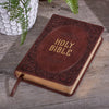 Image of Chestnut Brown Faux Leather Compact King James Version Bible