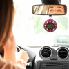 Image of She Is Clothed Flower Rearview Mirror Ornament (Ships on or around 8-31-26)
