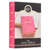 Image of Pink Faux Leather Large Print Compact King James Version Bible