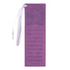 Image of For I Know the Plans Purple Faux Leather Bookmark - Jeremiah 29:11