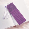 Image of For I Know the Plans Purple Faux Leather Bookmark - Jeremiah 29:11