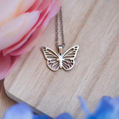 Butterfly Cross Necklace