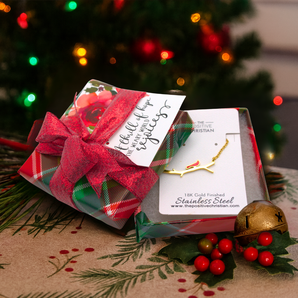 (Gift-wrapped) Cardinal Necklace - Gold