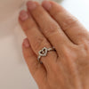 Image of Diamond (Heart) Cross Ring (Ships by 10-29-24)