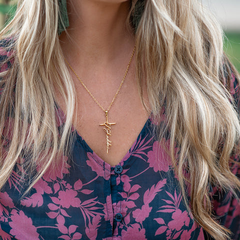 El Shaddai Cross Necklace