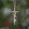 Image of El Shaddai Cross Necklace (Ships by 10-29-24)