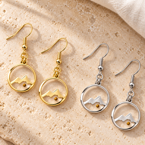 Mustard Seed Mountain Earrings