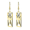 Image of Geometric Cross Earrings