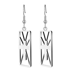 Geometric Cross Earrings