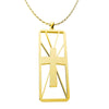 Image of Geometric Cross Necklace