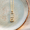 Image of Geometric Cross Necklace (Ships by 10-29-24)