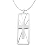 Image of Geometric Cross Necklace