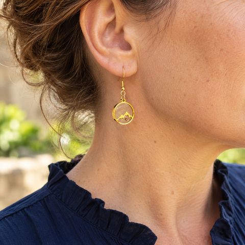 Mustard Seed Mountain Earrings