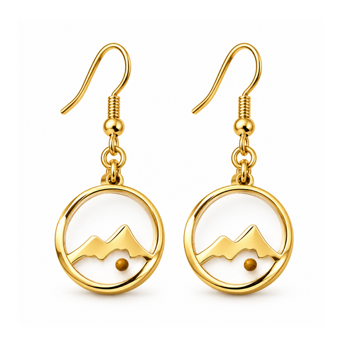 Mustard Seed Mountain Earrings