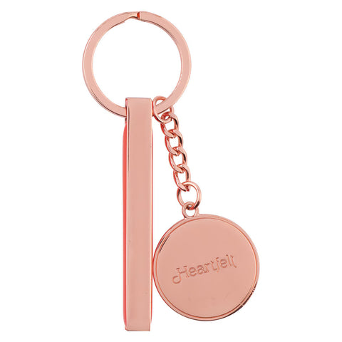 Embrace The Journey Orange Blossoms Rose Gold Key Ring