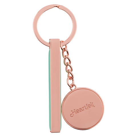 You’ve Got This Smooth Sea Glass Rose Gold Key Ring