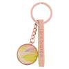 Image of Life Is Beautiful Citrus Leaves Rose Gold Key Ring