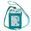 Image of Be Still and Know Floral Teal Faux Leather ID Card Holder