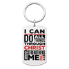 Image of I Can Do All Things Dog Tag Key Chain