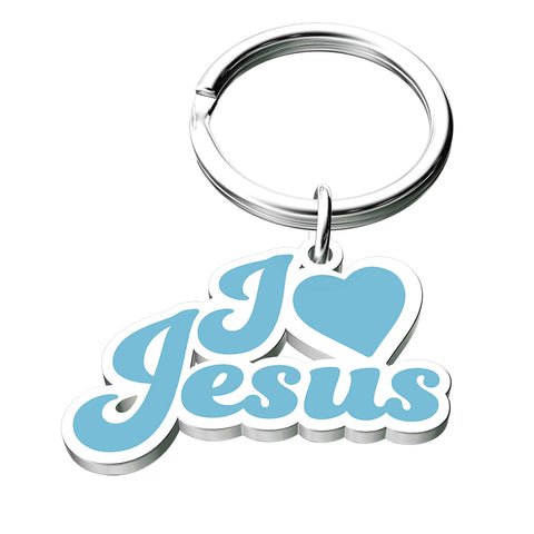 I Love Jesus Enamel Key Chain (Ships around 03-25-25)