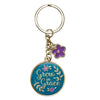 Image of Grow in Grace Metal Key Ring with Link Chain
