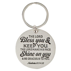 Best Mom Ever Epoxy-coated Metal Keychain - Numbers 6:24