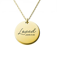 Loved John 3:16 Necklace