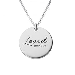 Loved John 3:16 Necklace