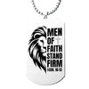 Image of Men of Faith Dog Tag Necklace (Ships around 03-25-25)