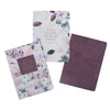 Image of Strength and Dignity Purple Floral Notebook Set - Proverbs 31:25