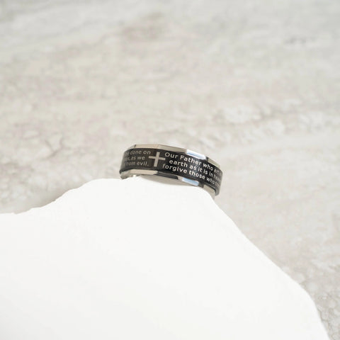 Lord's Prayer Spinner Ring