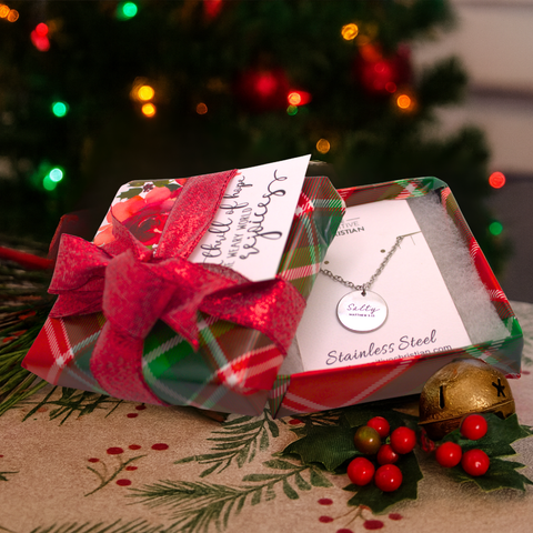 (Gift-wrapped) Salty Matthew 5:13 Necklace - Silver