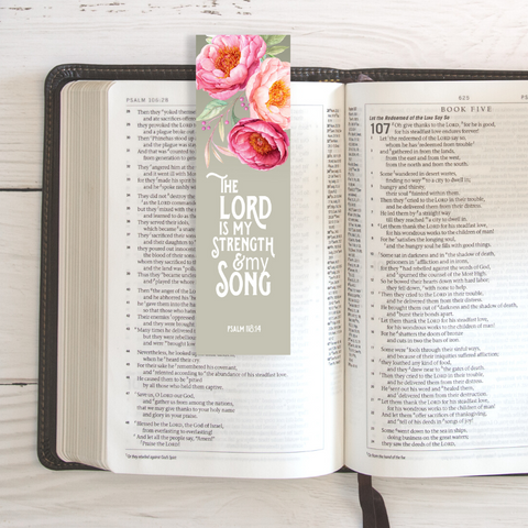 Bookmarks (10 Pack) The Lord Is My Strength
