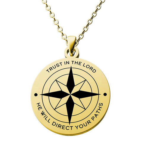 Trust In The Lord Proverbs 3:5-6 Necklace