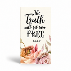 The Truth Will Set You Free Magnet 1.5" x 3" (Ships around 10-12-26)