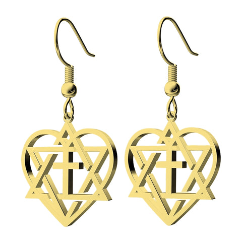 Messianic Heart Earrings