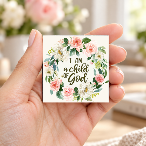 Child Of God Magnet 2" x 2" (Ships around 10-12-26)