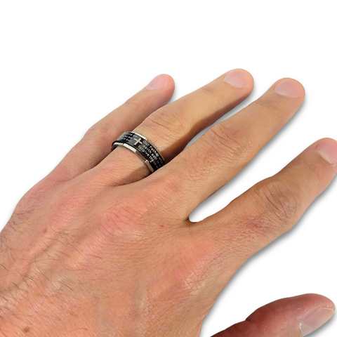 Lord's Prayer Spinner Ring