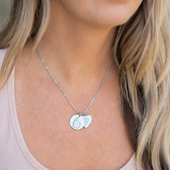 Woman at the Well Circle + Heart Pendant Necklace