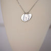 Image of Woman at the Well Circle + Heart Pendant Necklace