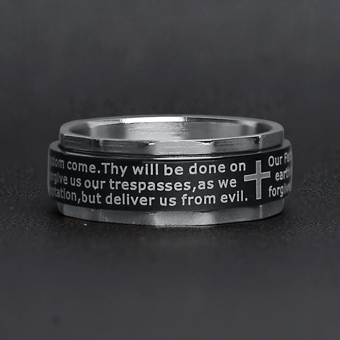 Lord's Prayer Spinner Ring