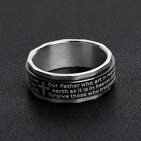 Lord's Prayer Spinner Ring