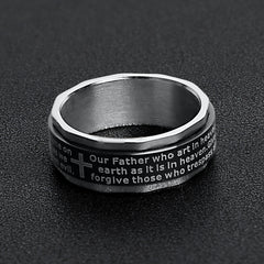 Lord's Prayer Spinner Ring